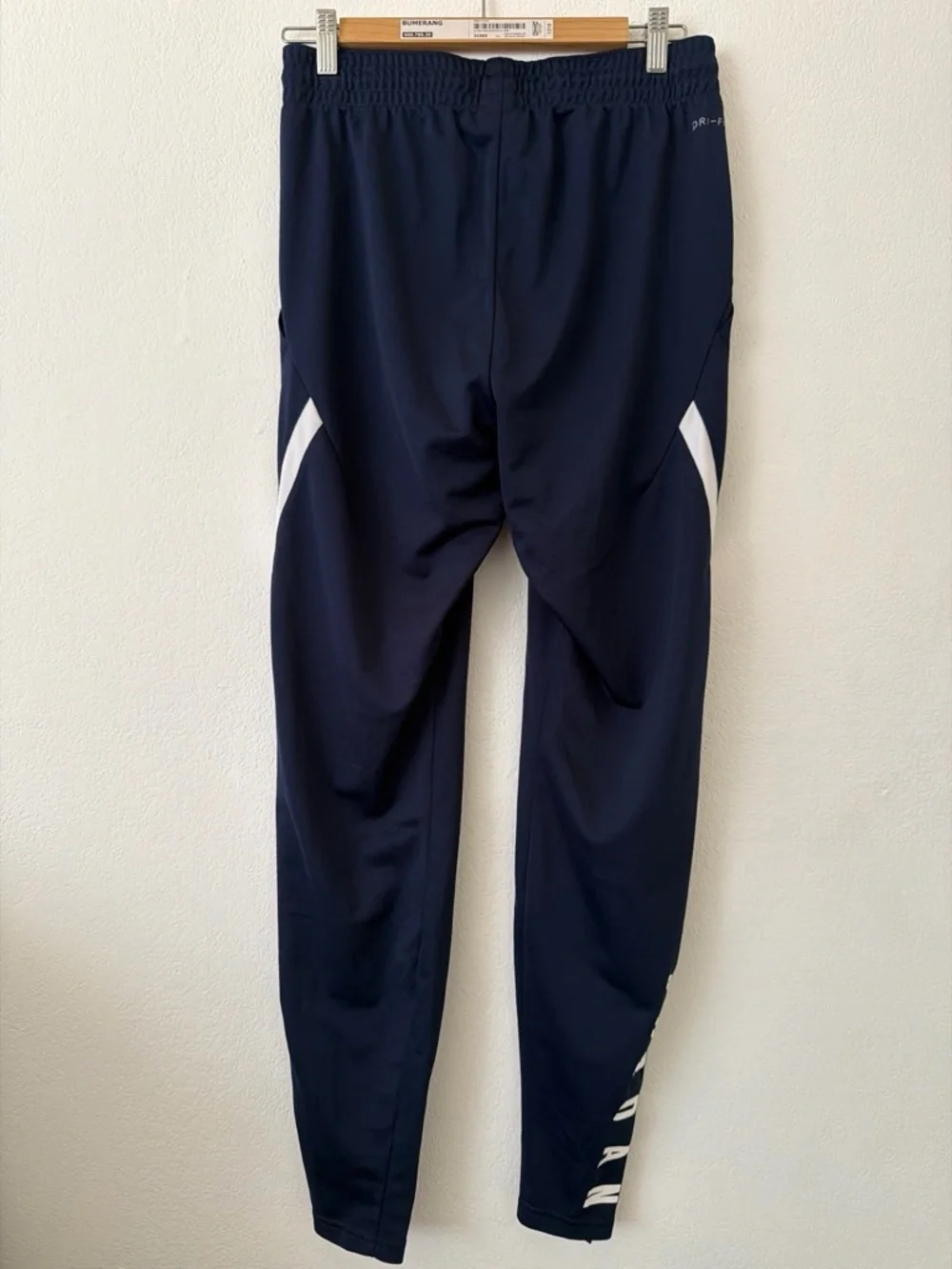 Jordan Navy Blue Men’s Sweatpants with White Side Stripes